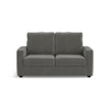 Apollo High Back 2 Seater  Fabric Sofa In Ash Grey Velvet Colour