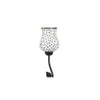 Thompson Black Glass Shade Floor Lamp