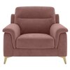 Niwara Velvet 1 Seater  sofa in Pink color