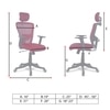 Dreaceo High Back Ergonomic Chair in Maroon Colour