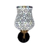Devansh Metal Electric Wall Light in Black Colour with White Shade Count of 1 Light