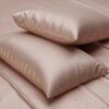 Stoa Paris Satin Pillow Covers,  Premium Plain Pillow Cover Set of 2, 68L x 45W cms - Champagne