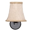 Devansh Metal Wall Mounted Lamp With Beige Jute Shade