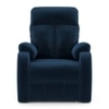 Simpson Fabric One Seater Manual Recliner in Blue Colour