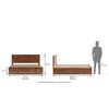 Astoria Solid Wood King Size Box Storage Bed In Teak Finish