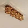 Lyon Brown Solid Wood Ceiling Light