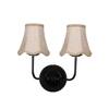 Devansh Metal Electric Wall Light in Gold Colour with Black Shade Count of 1 Light