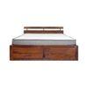 Admire Solid Wood King Size Box Storage Bed In Honey Finish