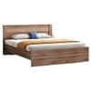 Davis Engineered Wood King Size Non Storage Bed In Classic Walnut Finish