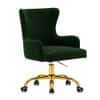 Doe Buck Adan Modern Green Velvet Office Chair