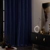 Stoa Paris Velvet Curtains for Door, Premium Dim-Out Curtain for Pack of 2, Date Night - Blue Enigma