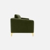 Arab Velvet 2 Seater Sofa Olive Green Color