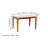 Oakmont Sheesham Wood 4 Seater Dining Table In Pine Finish