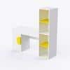 Joy Ride Study Table In Yellow & White Colour