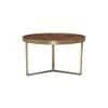 Albertoni Round Coffee Table With Ms Gold Base