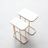 Elvis Metal Side Table in Gold Colour