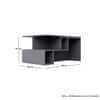 Hexa Engineered Wood Coffee Table With Storage In Slate Grey