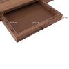 Arabia Solid Wood 4 Seater Storage Dining Table In Teak Finish
