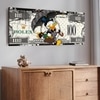 Dark Street Art Money Theme Canvas Wall Painting Home Decor 22x46 Inch