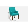 Bertly Fabric Accent Chair in Tourquise Colour