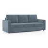 Apollo Compact High Back 3 Seater Fabric Sofa in Ocean Weave Colour