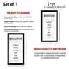 The Castle Decor Motivational Quotes Wall Art Set of 3 9x17 Inch