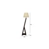 Bezalel Beige Jute Floor Lamp with Beige Jute Base