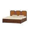 Classic Wooden King Size Bed With Box Storage in Provincial Teak Finish