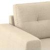 Edward 3 Seater Fabric Sofa (Pearl White)