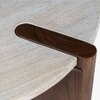 Sculpt Solid Wood Coffee Table in Brown Colour