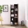 Hexa Engineered Wood Bookshelf Multipurpose Storage Rack in Giant Wood and Frosty White