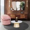 Rossoi Gold Leaf Coffee Table With White Stone Top