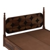 Rustic Sheesham Wood King Size Bed With Hydraulic Storage In Provincial Teak Finish