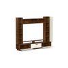 Fenily Engineering Wood TV Entertainment Unit Set Top Box Stand/TV Cabinet with Shelves for Books & Décor Display Unit Bed Living Room Upto 60 Inches (Brown Maple & Beige)