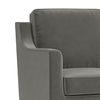 Abbey Sofa Set (Colour : Ash Grey Velvet, Cushion : Hard, Seater : 3+2+1)