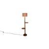 Hillary Grey Cotton Shade Floor Lamp