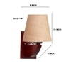 Devansh Solid Wood Electric Wall Light in Beige Colour with Beige Shade Count of 1 Light