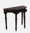 Abney Sheesham Wood Console Table In Walnut Finish