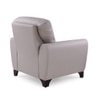 Radiance 1 Seater Leather Sole in Light Grey Colour