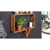 WOODENMOOD Rectangular Wall Rack