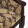 Florence Lounge Chair in Mahagony Finish and Chintz Floral Colour
