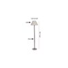 Denzel White Cotton Shade Floor Lamp