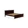 Stainfleld Sheesham Wood King Size Bed Non Storage Bed Walnut Finish (72 x 78 inches)