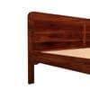 Isabella Solid Wood King Size Non Storage Bed In Honey Oak Finish