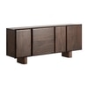 Carleson Solid Mango Wood Sideboard with 4 Door in Provincial teak Finish