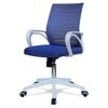 Mmarveal Mid Back Ergonomic Chair in Blue Colour