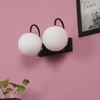 Eliante Modern Wall Lights Mild Steel, Glass & Glass Material Brown, Gold & White Finish
