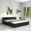 Kaito Engineered Wood Queen  Size Bed With Box Storage (Wenge Finish)