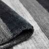 Athena Charcoal Solid Woven Wool 5X3 Feet Carpet