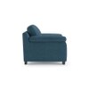 Esquel Luxe 1 Seater Fabric Sofa in Colonial Blue Colour